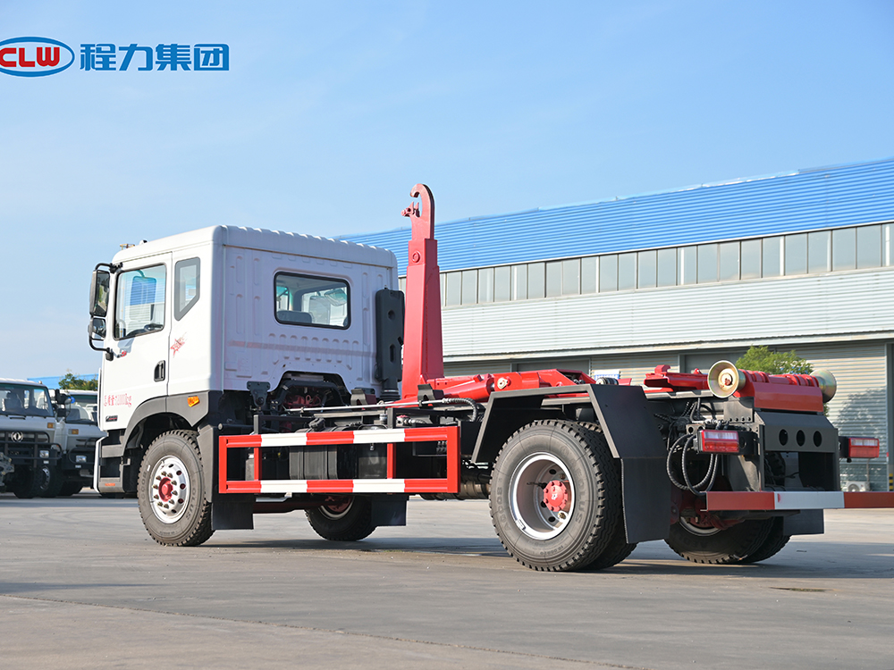 程力D9车厢可卸式套臂垃圾车