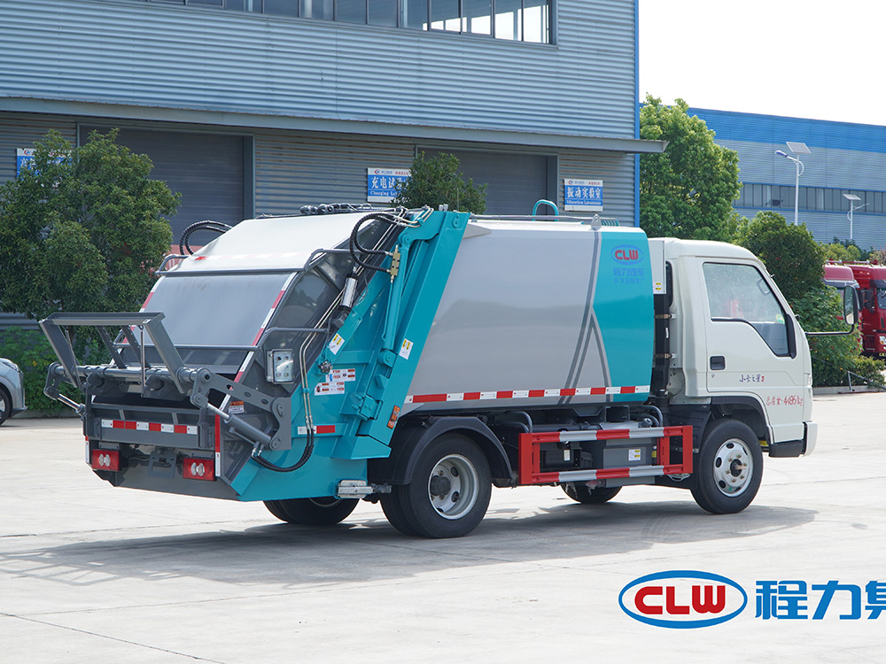 程力福田时代蓝牌5方压缩垃圾车