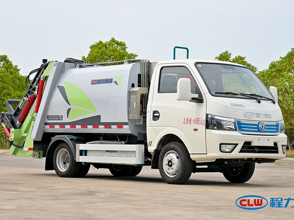 东风途逸蓝牌纯电动压缩垃圾车