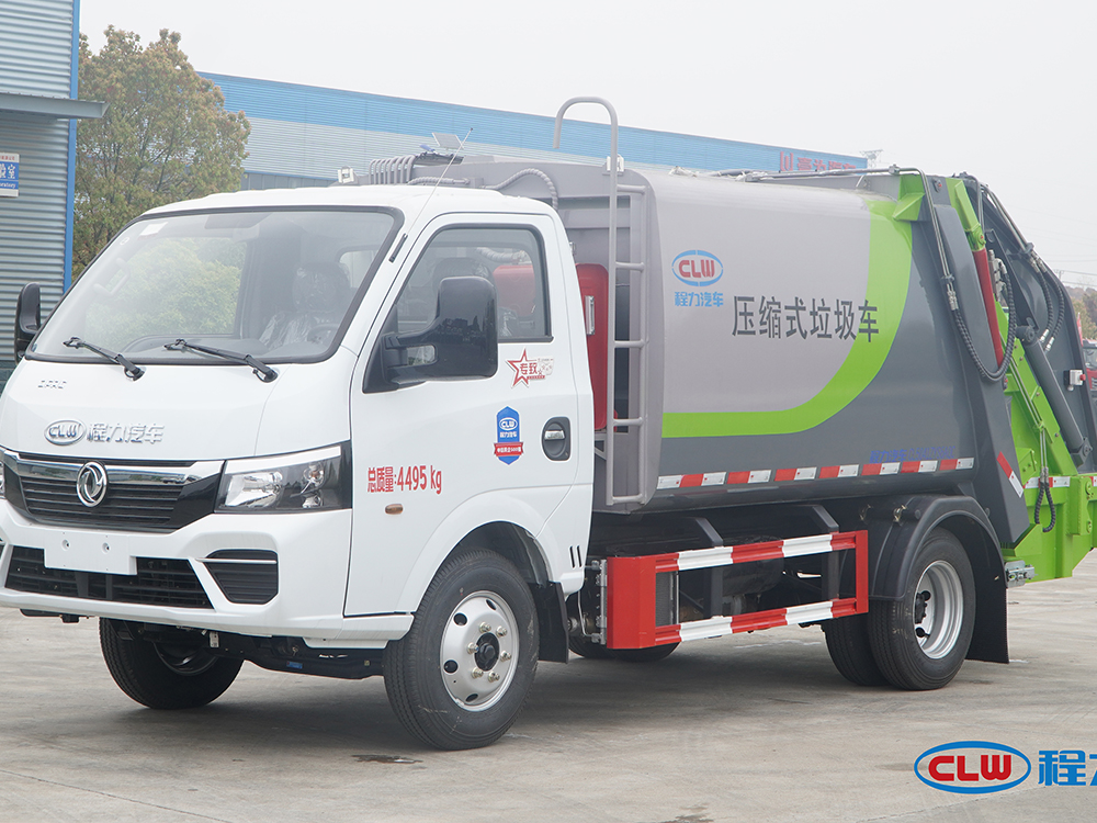 东风途逸蓝牌5.8方压缩垃圾车