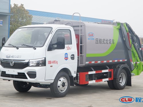 东风途逸蓝牌5.8方压缩垃圾车