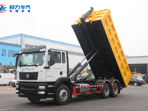 后双桥带箱卸料状态